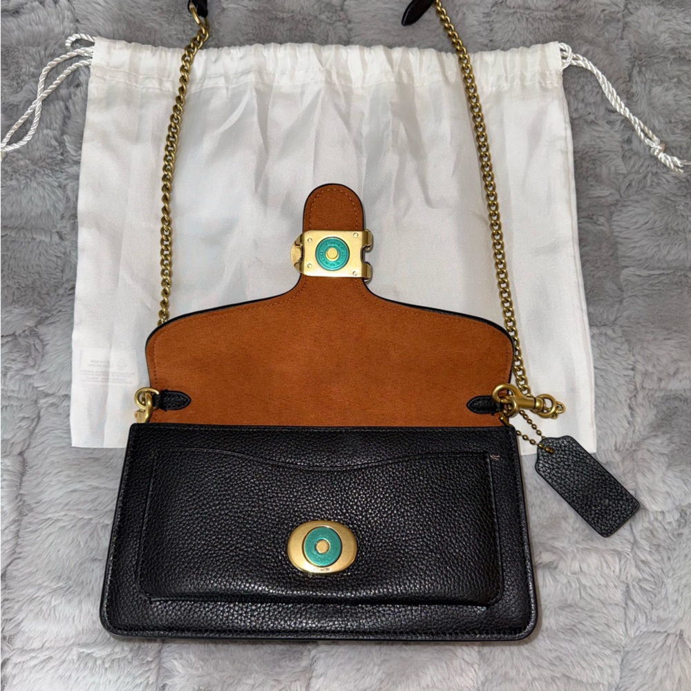 Coach Tabby Mini Pebble-Leather Crossbody Bag - Picture 3 of 8
